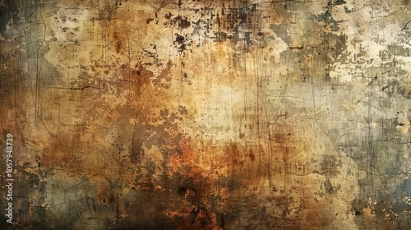 Fototapeta Grunge textures and backgrounds are aesthetic elements that add a touch of rawness and vintage charm to various design projects