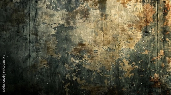 Fototapeta Grunge textures and backgrounds are aesthetic elements that add a touch of rawness and vintage charm to various design projects. These textures and backgrounds are characterized by their distressed a