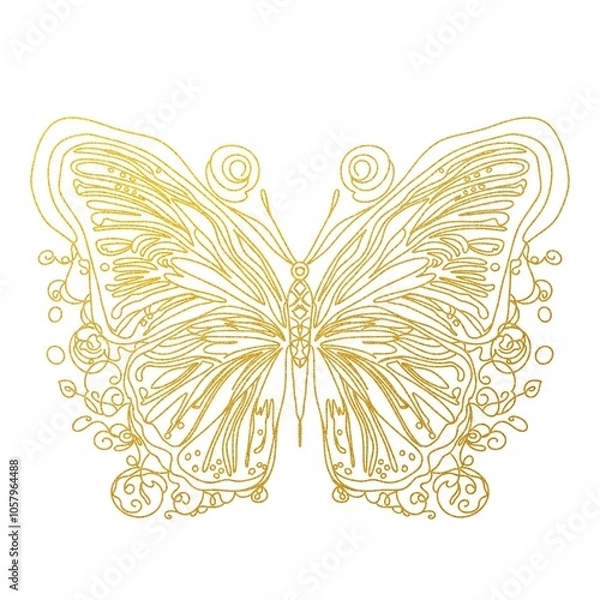 Obraz butterfly on white background