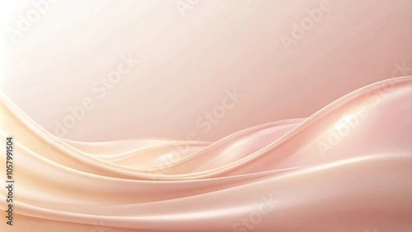 Fototapeta Minimalist delicate pink cream abstract background with smooth color gradient
