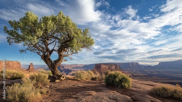 Obraz Lone Tree in Canyon Landscape