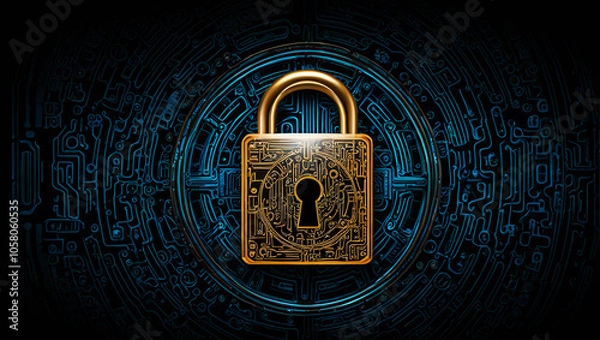 Fototapeta background network security , protect data and systems from unauthorized access , cyber security, hacker , padlock
