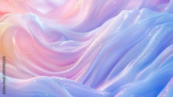 Obraz A graceful, flowing background with pastel hues and light sparkles, inspired by the magic of fairy tales