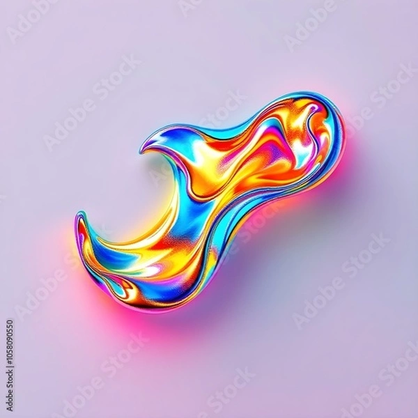 Obraz abstract colorful wave