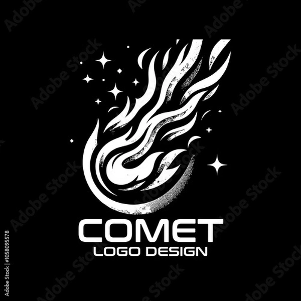 Fototapeta Comet Vector Logo Design