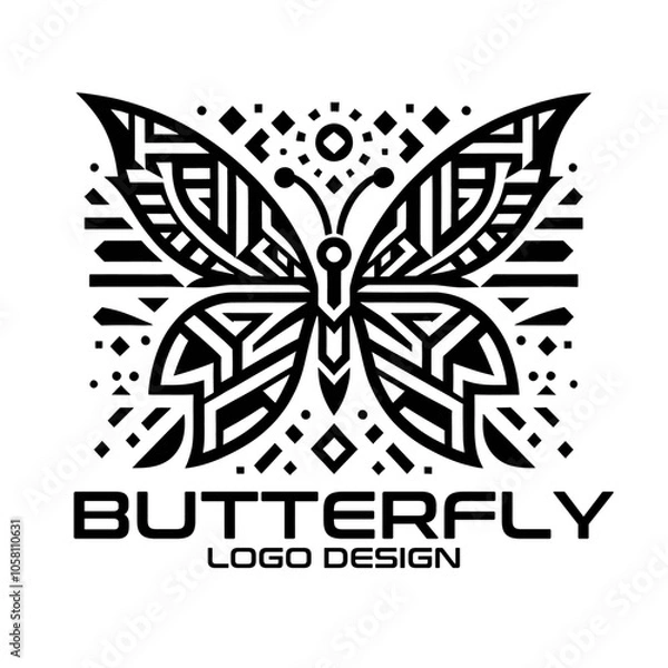 Fototapeta Butterfly Vector Logo Design