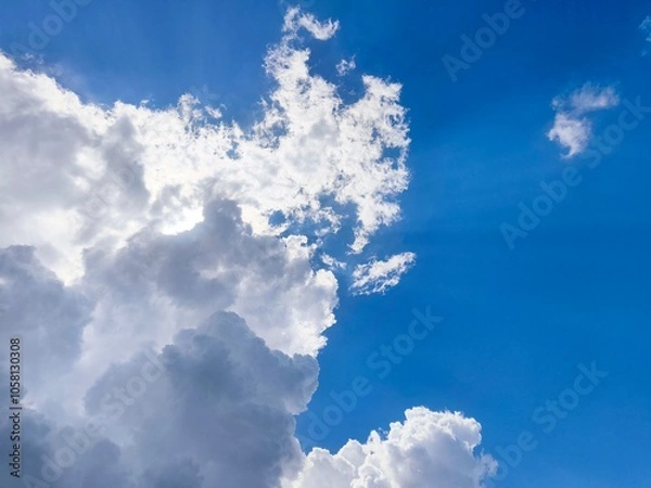 Fototapeta blue sky and clouds