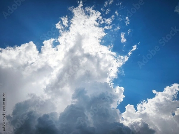 Fototapeta blue sky and clouds