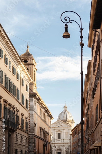 Obraz Rome dome between streets
