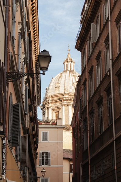 Obraz Rome dome between streets