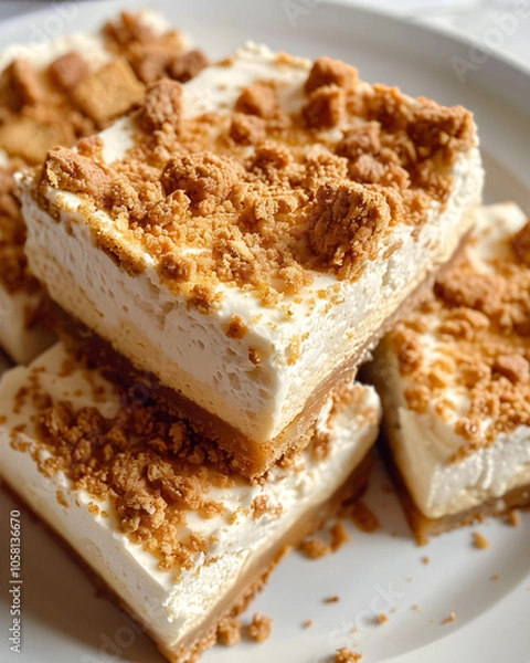 Fototapeta Close up of a cheesecake