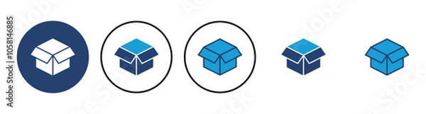 Obraz Box icon vector. box vector icon, package, parcel
