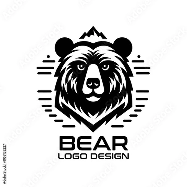 Fototapeta Bear Vector Logo Design