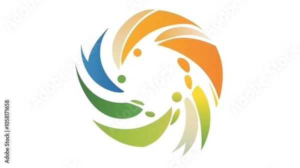 Fototapeta Logo Design for Integration Place