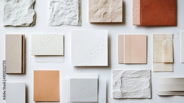 Fototapeta Textured Surfaces: A Minimalist Palette of Color and Design