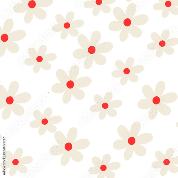 Fototapeta seamless background with hearts