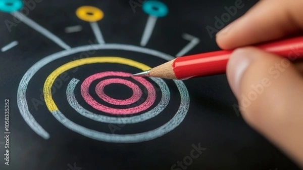 Fototapeta  close up hand write on a screen