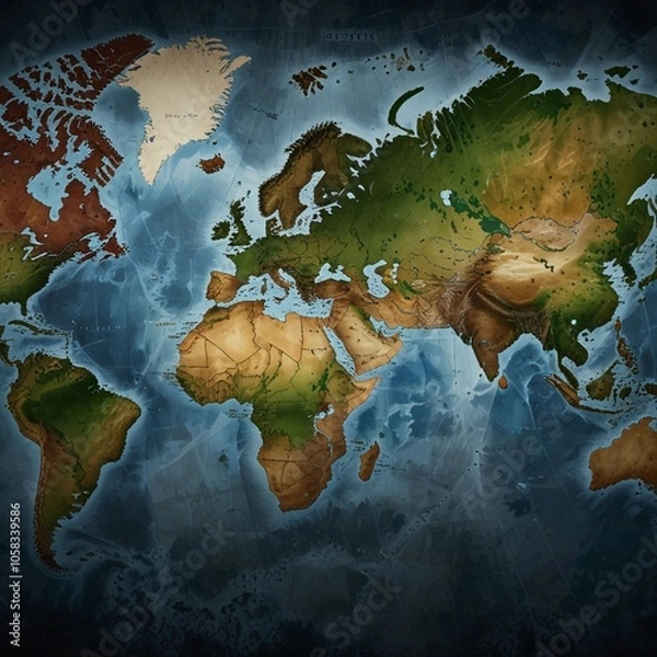 Obraz Globe world map high quality images