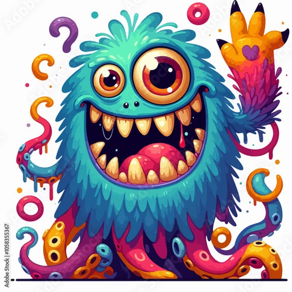 Fototapeta cartoon monsters