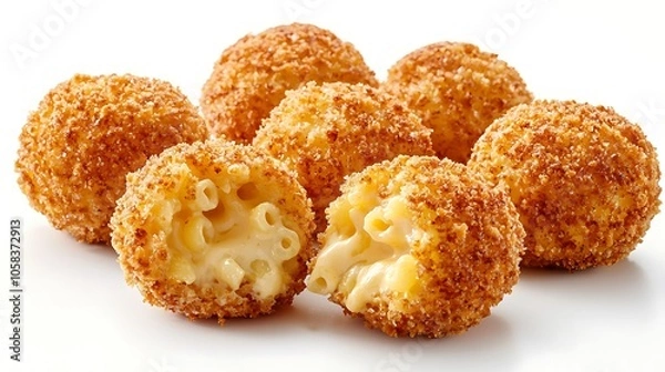 Obraz Crispy Mac and Cheese Bites   Deep Fried Appetizer
