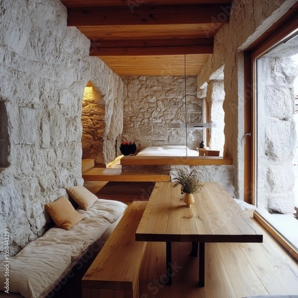 Obraz Experience the allure of a Dalmatian home with a modern twist.
