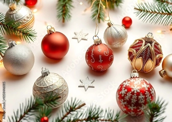 Obraz christmas tree decorations