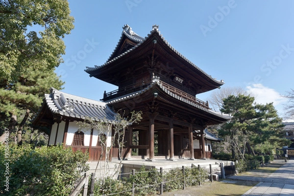 Fototapeta 建仁寺　望闕楼　京都市東山区