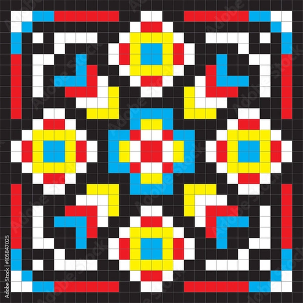 Fototapeta simple seamless colorful abstract pattern