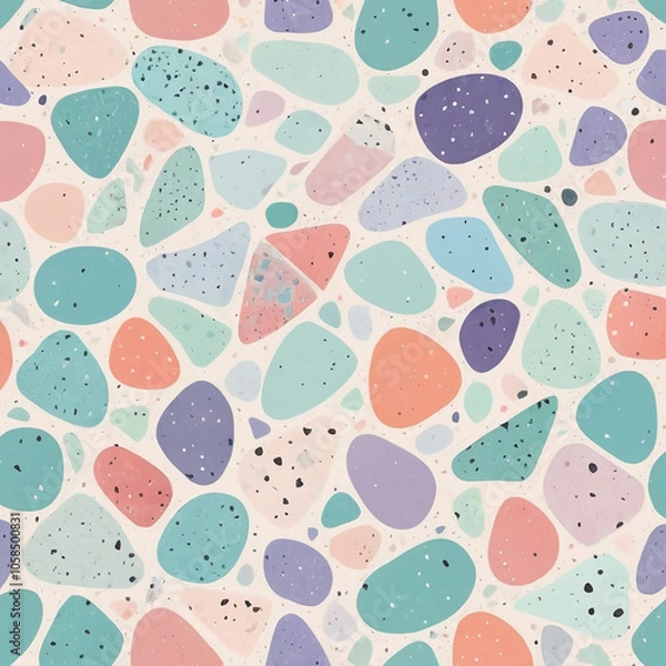 Fototapeta pastel terrazzo 2