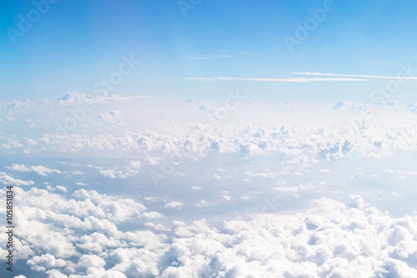 Obraz Cloudscape Blue sky and white cloud