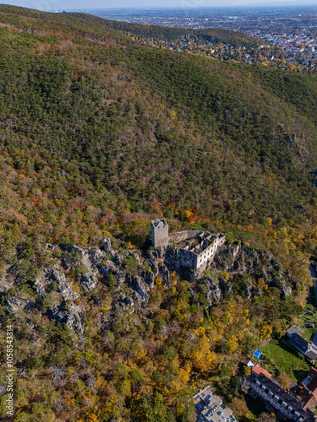 Obraz Rauhenstein im Herbst - Luftaufnahmen