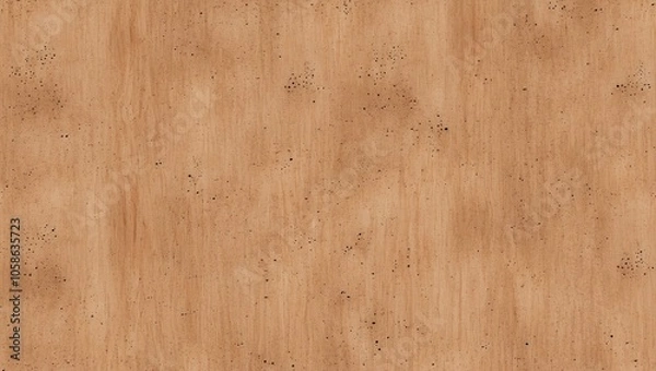 Fototapeta Noisy texture inspired by natural cork, light brown with subtle dark speckles. Created with generative AI technology