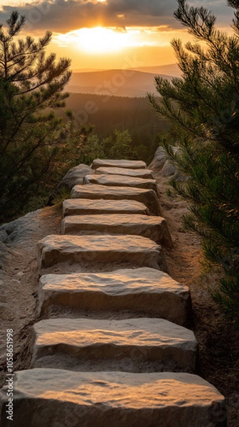 Obraz The Path to Success A guide or roadmap outlining the steps and strategies necessary to achieve business success