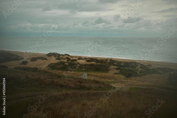 Fototapeta seaside in autumn
