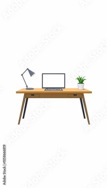 Fototapeta Isolated Desk