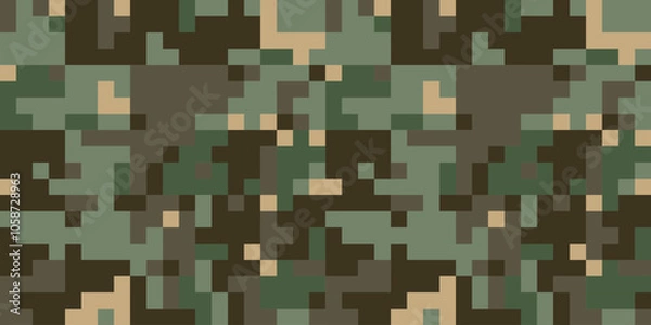 Fototapeta The Desert Battle Dress Uniform (DBDU) is a U.S. arid-environment camouflage battle uniform that was used by the United States Armed Forces from the early