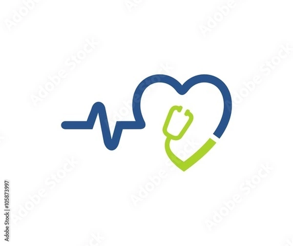 Obraz Heart care logo