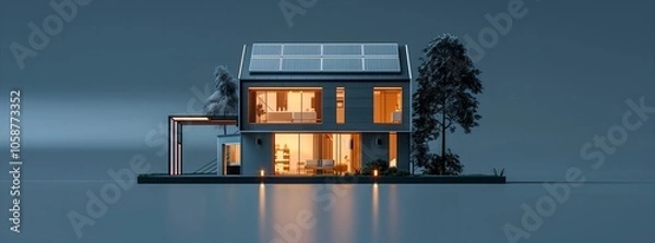 Obraz house in the night