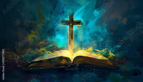 Obraz cross on the wall