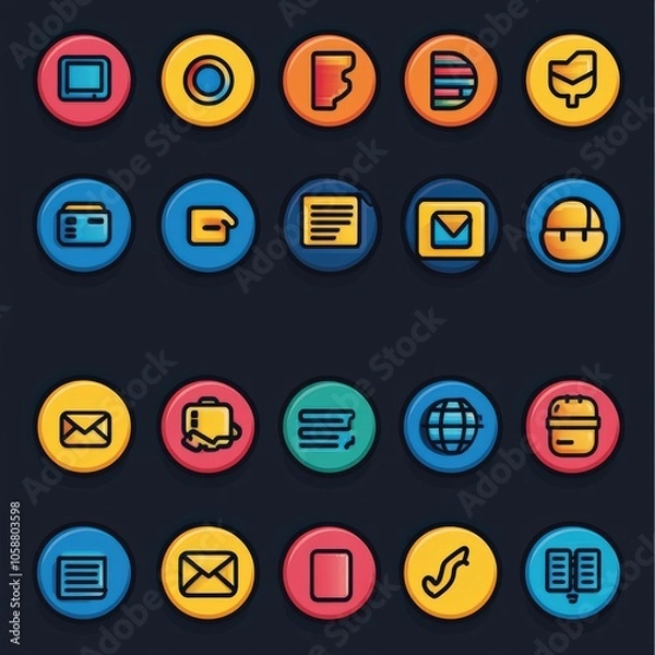 Obraz icons for web and mobile applications