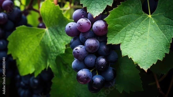 Obraz vines green purple