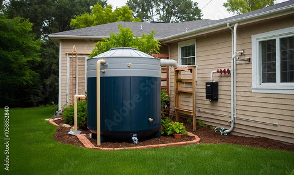 Obraz Rainwater Harvesting and Rainwater Systems