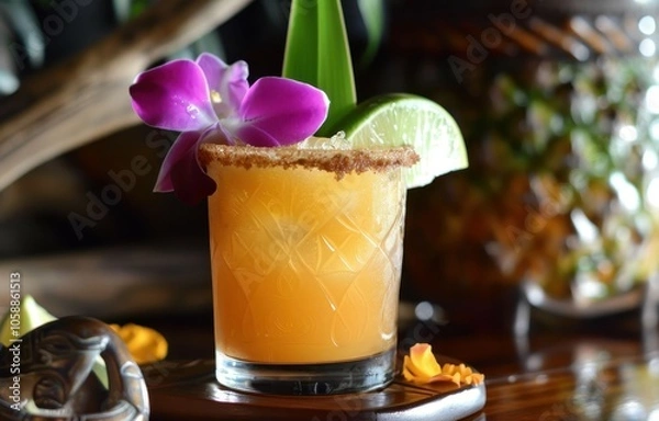 Fototapeta Mai Tai means in Tahitian Out of this World and was created in 1944 by Victor Bergeron at Trader Vic s in Oakland