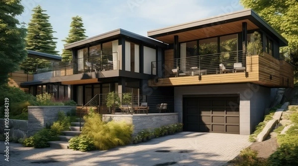 Obraz second exterior house renovation