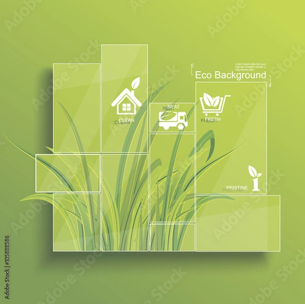 Obraz Ecological Infographic