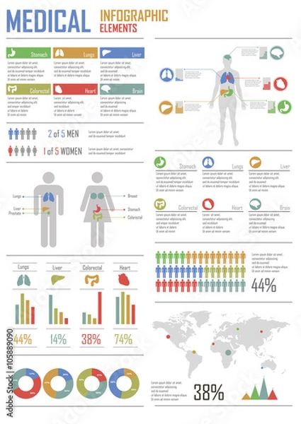 Obraz Medical Infographic