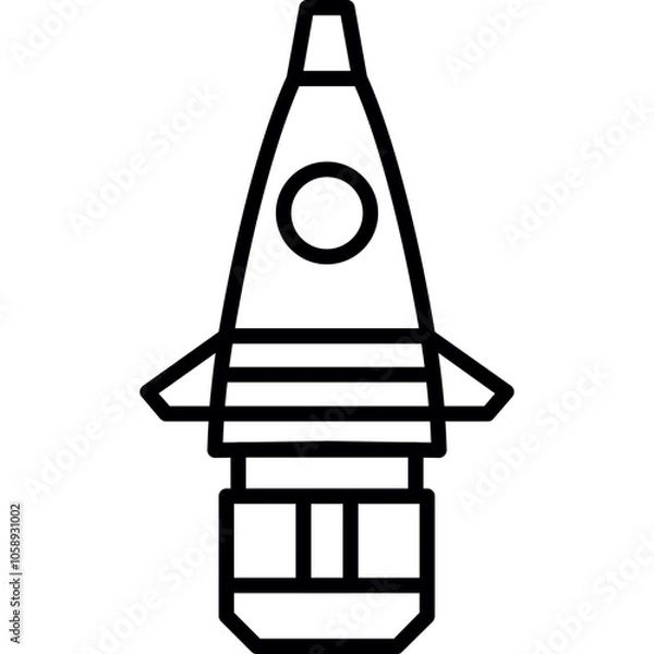 Fototapeta Rocket Icon