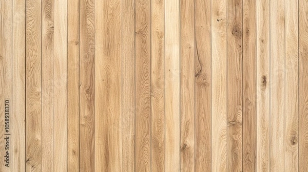 Fototapeta Wide Seamless Natural Light Oak Wood Textured Background with Diagonal Grain Pattern