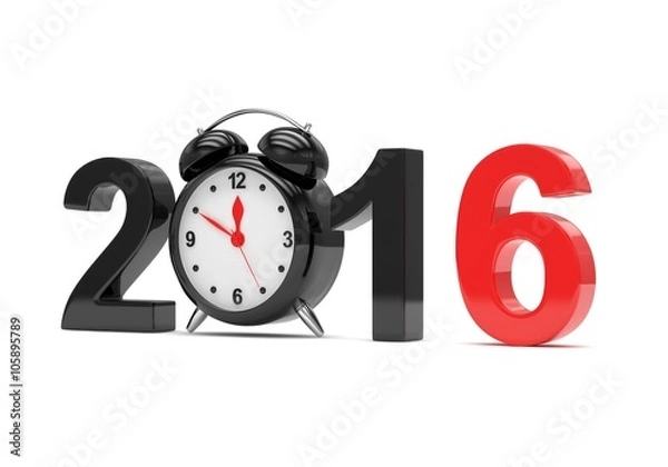 Fototapeta New year 2016 concept