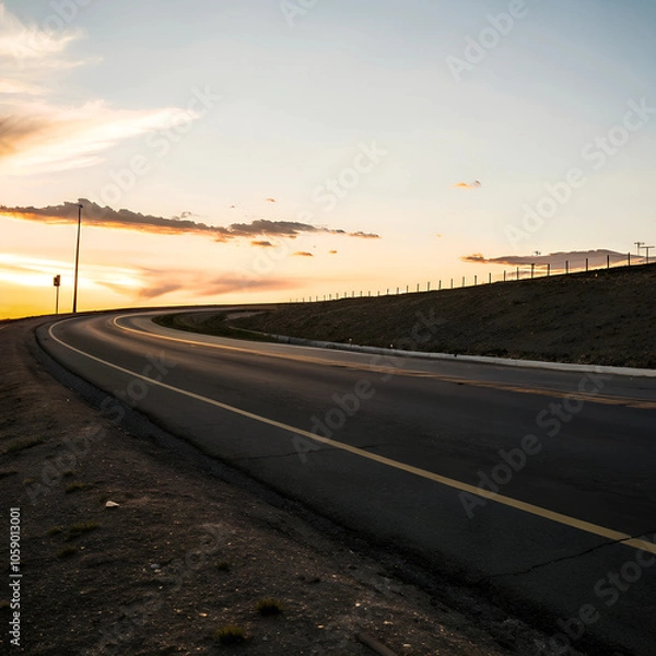 Fototapeta sunset over the beach